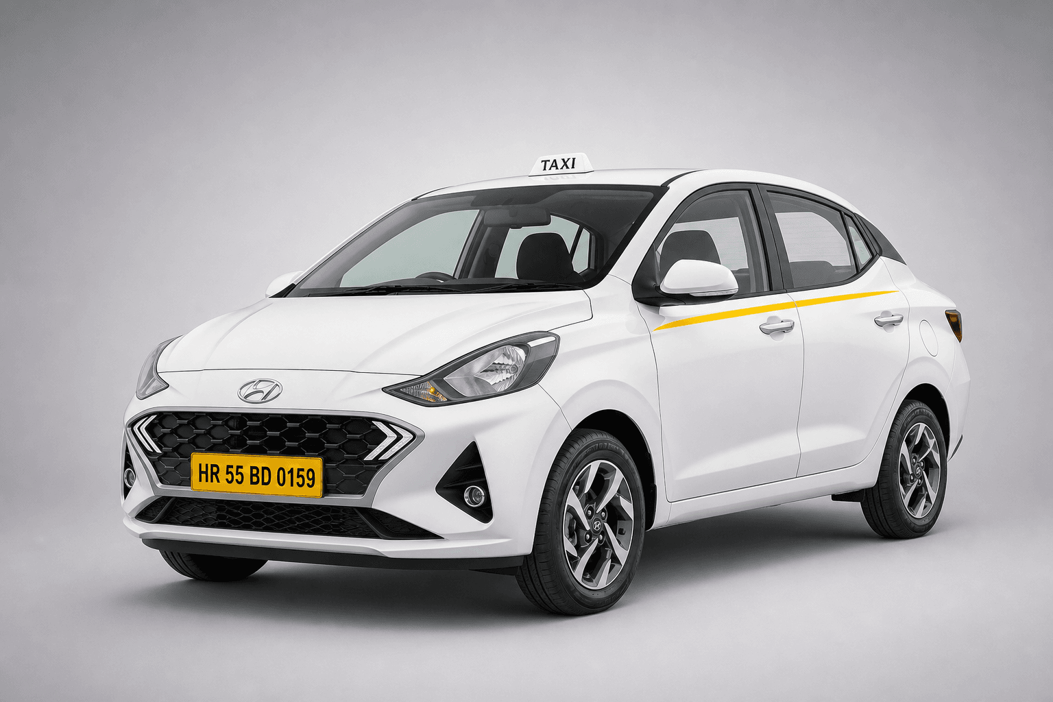 Hyundai Aura Sedan (HR 55 BD 0159) — Nebula Ride fleet